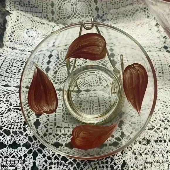 Vintage Glass Chip & Dip Set
Mid Century Modern Brown & Gold - Picture 10 of 16